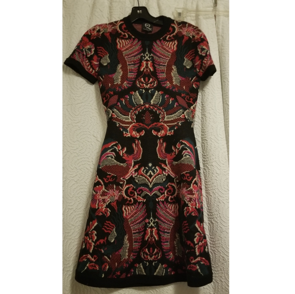 MCQ Intarsia Wool Printed Dress - Picture 7 of 8